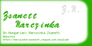 zsanett marczinka business card